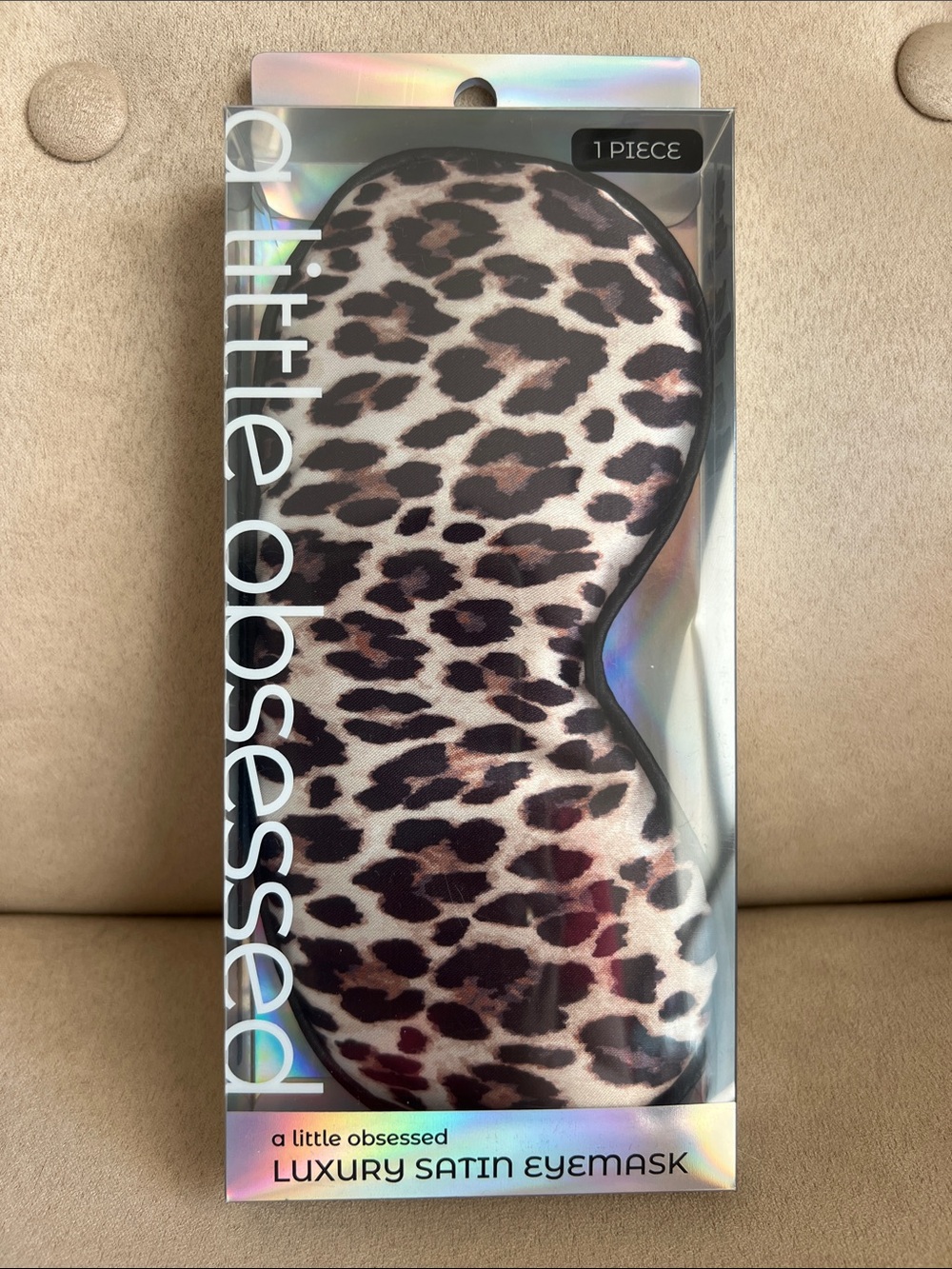NEW A Little Obsessed Luxury Satin Leopard Eye Mask  🐆